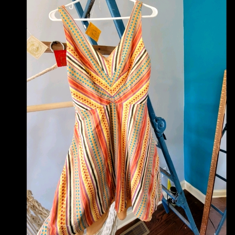 EVA FRANCO Embroidered Boho-Chic Sundress ☀️💛